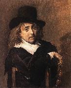 HALS, Frans Seated Man Holding a Branch oil painting